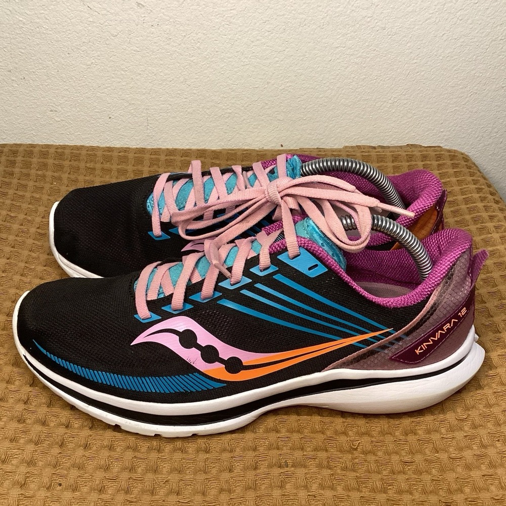 Saucony Kinvara 12 Women's 9.5 Black Running Training Women's Sneakers S10619-25